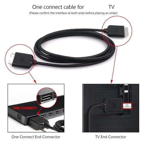 Fil de connexion écran noir solution avec câble One Connect BN96-44186A - 7