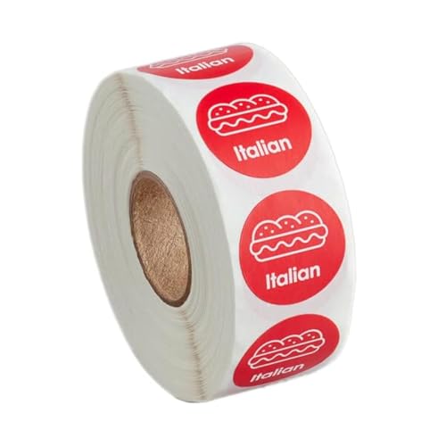 1000 Stickers/Roll Italian Permanent 1 Inch Label Sticker