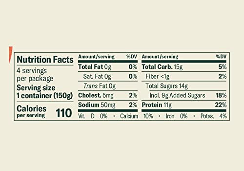 Chobani® Non-Fat Greek Yogurt Peach On The Bottom 5.3Oz 4-Pack #TOP2