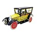 Produktbild Baslinze Wind Up Taxi Auto Uhrwerk Vintage Tin Toy Automodell Automotive Hand zu tun Uhrwerk Spielzeug M805PAYA Weißblech Kette Spielzeug Fotografie Requisiten Nostalgie Taxi (Gelb)