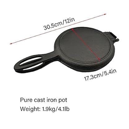 Profi Waffelgrillpfanne aus Gusseisen – Sandwichtoaster und Kuchenbereiter – Premium Waffeleisen für leckeres Frühstück – Bild 3