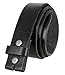 BS-40 Vintage Style Full Grain 100% Leather 1-1/2 Wide Belt Strap (Black, 32)