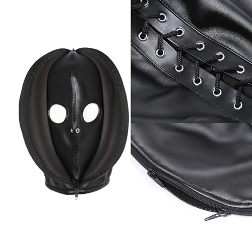 Couvre-chef complet noir extensible opaque pour costume et bal