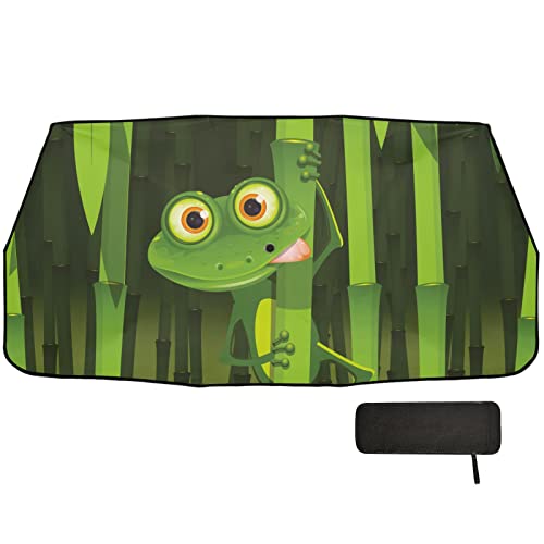 Pare-soleil de voiture grenouille pour bloquer la chaleur du pare-brise