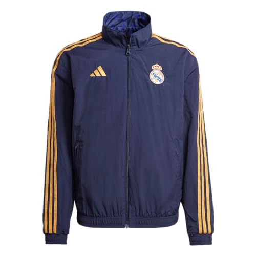 adidas Men's Real Madrid Anthem Jacket Outerwear, Ink, XXL