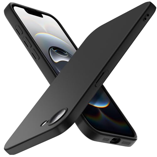X-level for iPhone 17e/16e Case, Silky-Soft Touch Matte Slim Phone Case Silicone, Soft TPU Bumper Anti-Scratch Shockproof Protective Cover Compatible with iPhone 16e/17e 6.1 Inch, Black