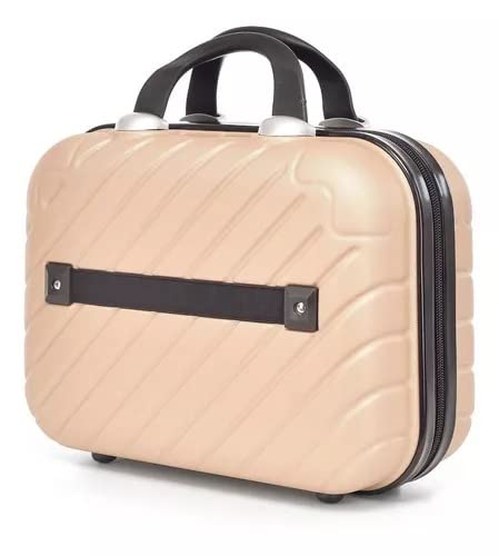 Jogo De Mala De Viagem Bordo Rodinhas 360 Padrão Anac (Champagne)