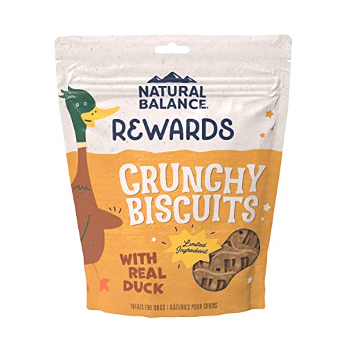 Natural Balance Limited Ingredient Original Biscuits | Duck & Potato Grain-Free Dog Treats For Adult Dogs Of All Breeds | 28-Oz. Pouch #TOP12