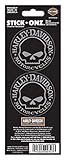 harley logo wallpaper Größe: Durchmesser 6 cm HARLEY-DAVIDSON Aufkleber Abziehbild Klassisches Motiv 2-teilig Logo Rund