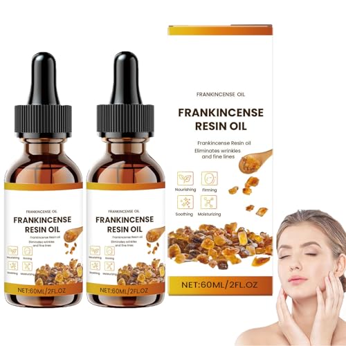 Olio per il viso in resina di incenso, olio di incenso per la pelle, siero anti-invecchiamento naturale, idratazione più profonda per viso e corpo, riduce le linee sottili e le rughe, lenisce la pelle