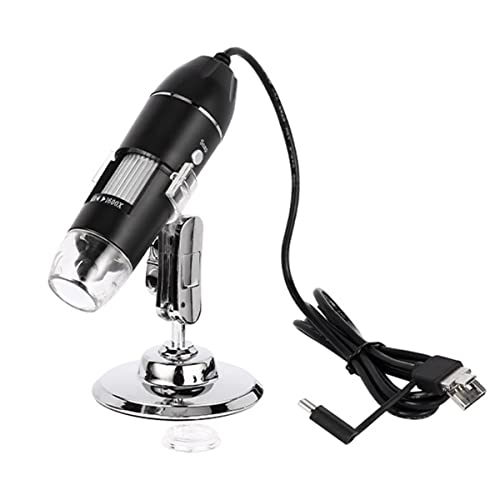 Microscopio electrónico de 1600 aumentos regulable y portátil con triple conexión USB