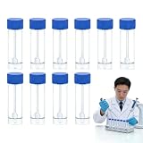 10 Pack Specimen Cups with Scoop, 25-30mL Collection Containers