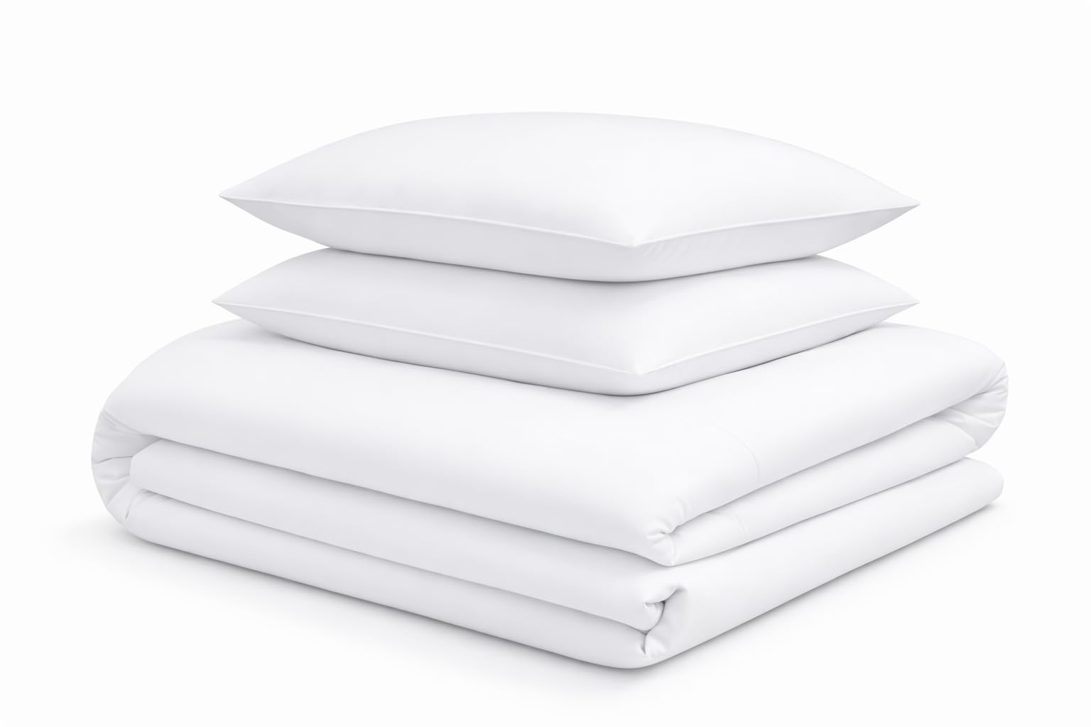 HOMES-LINEN Premium Microfiber Duvet Cover Set – Ultra-Soft, Breathable & Wrinkle-Resistant Bedding – Hotel-Quality Comfort (White, King)
