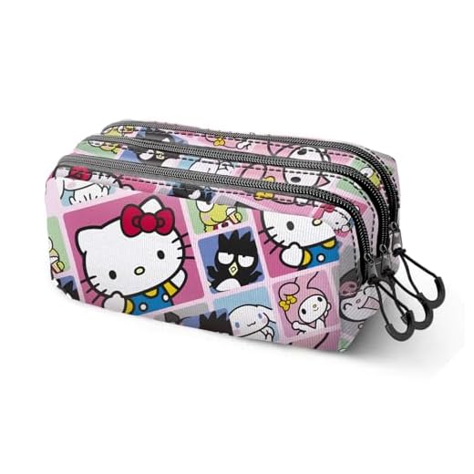 Karactermania Sanrio Hello Kitty Panels-Estuche Portatodo Trick Fan 2.2, Multicolor, 23 x 11 cm