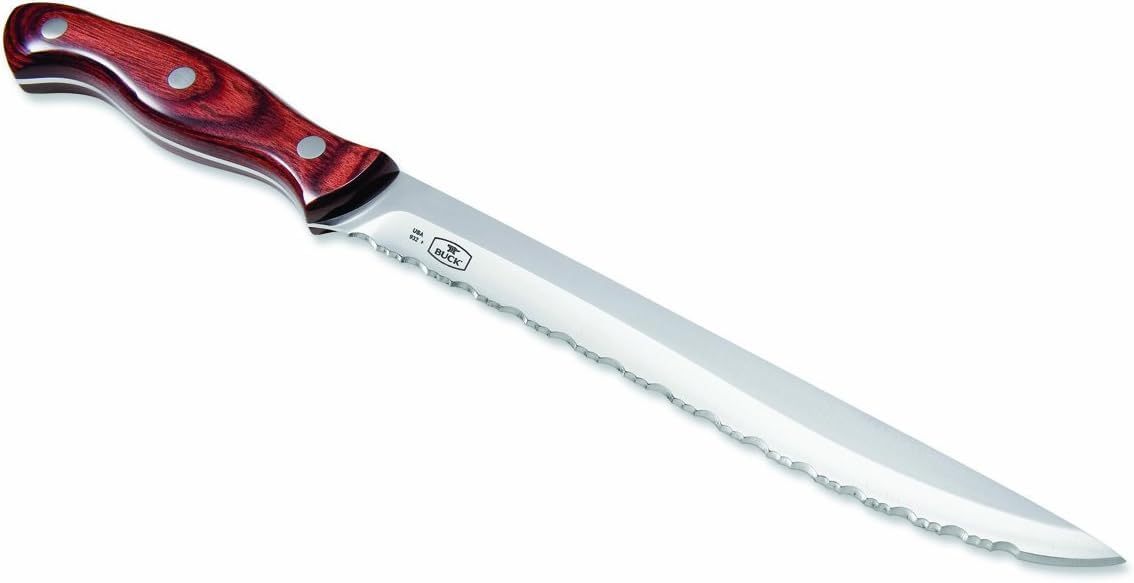 Buck Knives 932 Slicer Carving Knife, Rosewood DymaLux Handle, 5.3 oz