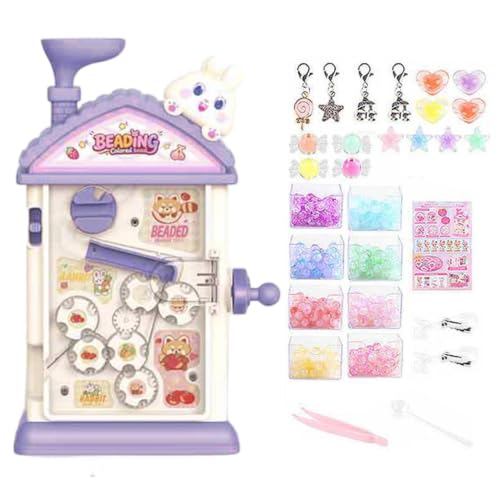 Kit para crear pulseras con abalorios ordenados en 8 cajones para estimular la creatividad infantil