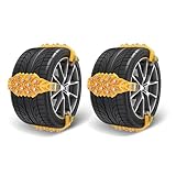 EINFACHE INSTALLATION: Schnelle, sichere Installation und Entfernung, ohne dass das Fahrzeug bewegt werden muss. Keine Notwendigkeit, die Reifen abzunehmen, kein Wagenheber erforderlich. Kann in wenigen Minuten installiert und entfernt werden. Sorgt effektiv für einen reibungslosen Lauf des Fahrzeugs.