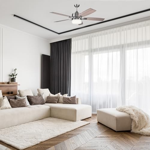 Design House Grayson Ceiling Fan, 52", Brushed Nickel by Design House - Used condition - Image 7
