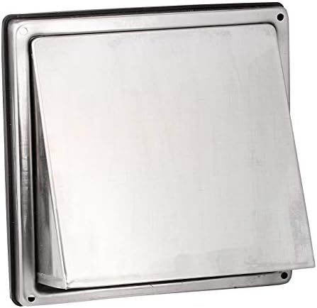 First4Spares Stainless Steel Cowled External Extractor Wall Vent Outlet with Cushioned Non Return Flap 125Mm 5"