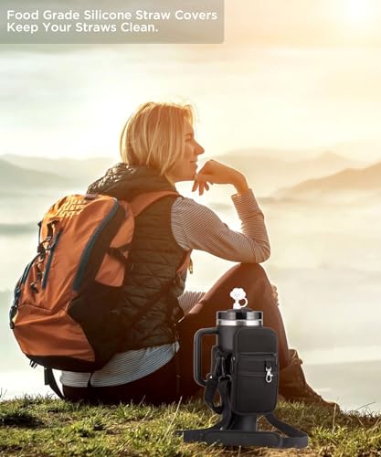 Porte-bouteille d'eau avec sangle pour gourde 1200ml et pochette smartphone