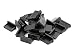 iExcell 25 Pcs Black Soft Plastic USB A Type Female Anti Dust Plugs Stopper Cover