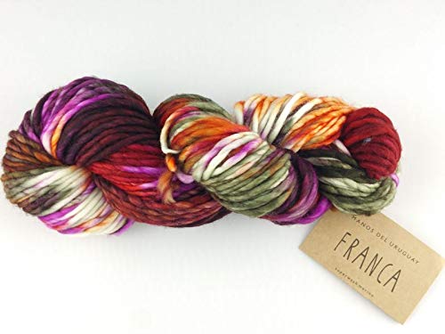 Manos Del Uruguay Franca FR9904 Hule - Hand Dyed Chunky Yarn, Multicolor - Image 2