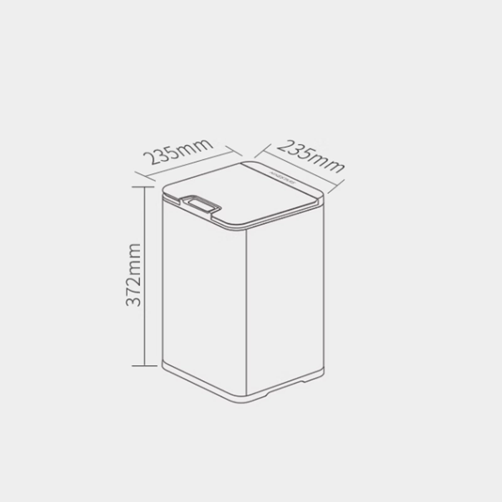 Pattumiera per interni alla moda, con sensore intelligente, pattumiera per camera da letto, soggiorno, bagno, impermeabile, automatica in acciaio inox, con coperchio, per più spazio