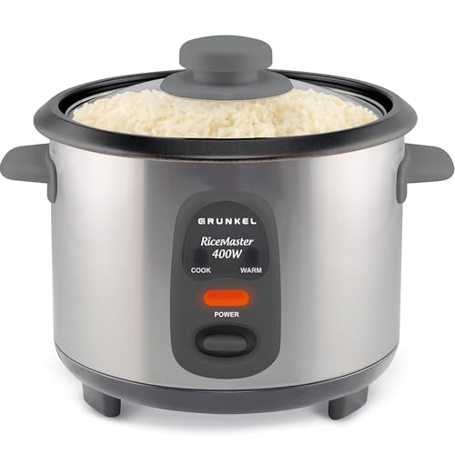 Grunkel - Arrocera eléctrica y Vaporera RC- 1L Funciona para Cocinar arroz, Olla 01L Antiadherente...
