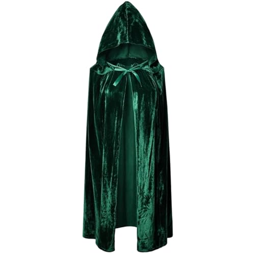 1 Piece 150 cm Green Cape Elegant Green Cloak for Various Occasions Premium Cloak with Generous Length and Vibrant Green Color Suitable for Carnival Cosplay Accessories Mysterious Cosplay