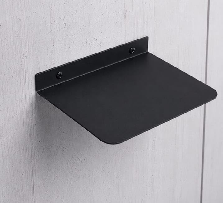 Black Metal Wall Mountable Shoe Display Stand 125x108mm Set of 20 | Sneaker Shelf, Steel Construction, Pre-Drilled Holes, Floating Effect, Space-Saving Design-image-28