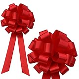 Red Pull Bows with Tails - 8