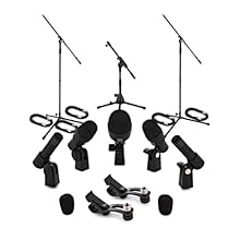 An all-in-one solution for drum kit recordings Five microphones provide full coverage to capture every nuance Great for venues, studios and home recordings Includes clamps, stands and hard case for easy setup and transport