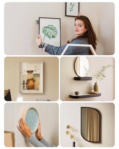 Image of Picture Hangers Claw Hooks for Drywall:20Pcs Wall Picture Frame Hanging Hooks - No Damage Heavy Duty Art Picture Mirror Photo Poster Painting Hanger Hardware Kit - Claw for Room Office Decor