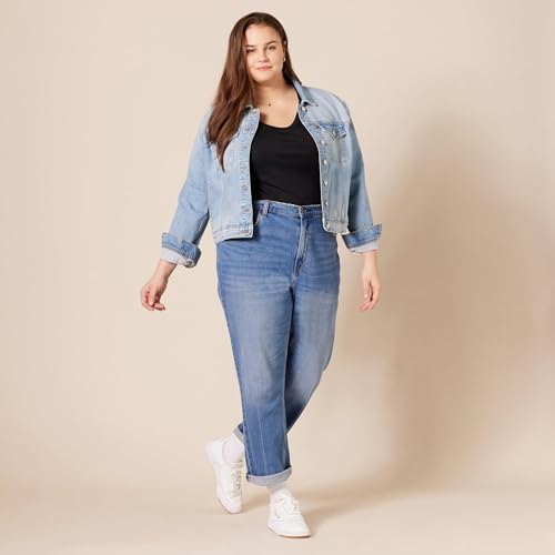 Amazon Essentials Damen Basic V-Ausschnitt T-Shirt mit Kurzen Ärmeln, Schmale Passform, 2er-Pack, Schwarz, M