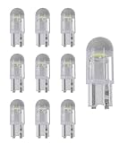 Xibao 10PCS Luci Led Auto,12 V 6000K,COB,W5W Lampadine Led,Lampadine W5W,Cuneo Auto Interno,Accessori per Interni Autos,Compatibile con T10,194,168,2825,PC175,175,147,152,158,159,161