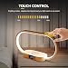 Bedside Lamp with Wireless Charger, LED Table Lamp with Touch Control, USB Port, 3 Color Modes & Clock, Dimmable Wooden Nightstand Lamp Modern Desk Lamp, Eye-Caring Night Light for Home Bedroom Office