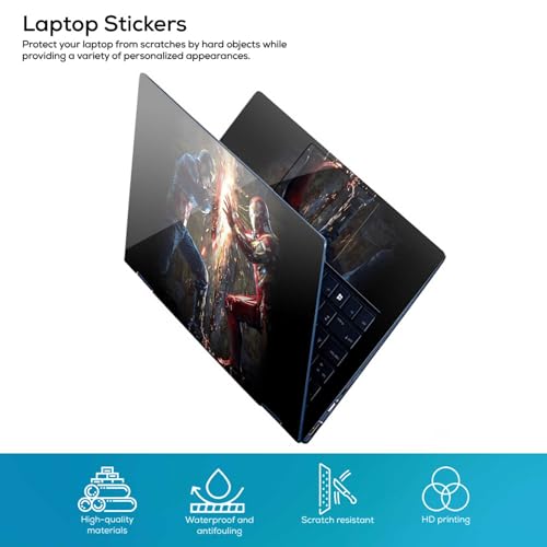 Image of Full Body Laptop Skin /Sticker /Cover Bubble-Free| Laminated| Removable| HD Quality Sticker for Laptops Upto 15.6 Inches Compatible with Hp /Dell /Acer /Lenovo /Asus etc.(DSGN-523)
