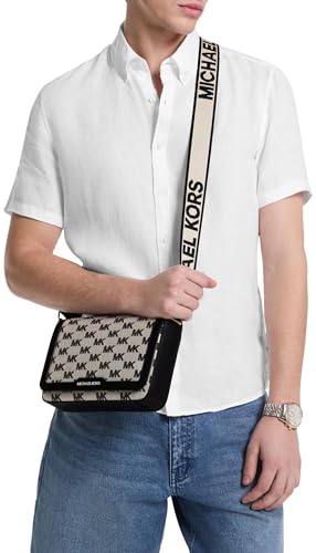 Michael Kors Men's Malone Mini Flap Crossbody Bag, Black, One Size4