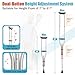 Aluminum Alloy Crutches for Adults, Pair of Height Adjustable Crutch (Fits 4'7