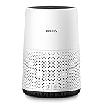 Philips Serie 800 Purificador de Aire – Elimina Gérmenes, Polvo y Alérgenos en Estancias 49m², 3 Velocidades, Modo Sueño (AC0820/10)