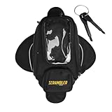 Esta bolsa para depósito de combustible cuenta con una amplia ventana transparente, ideal para colocar un mapa y aumentar su practicidad.