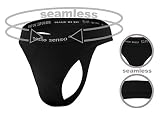 sesto senso Męskie bezszwowe stringi Sexy Thong 3 Pack G-Strings Tanga, S-M