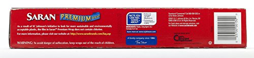 Saran Premium Plastic Wrap, 100 Sq Ft #TOP1