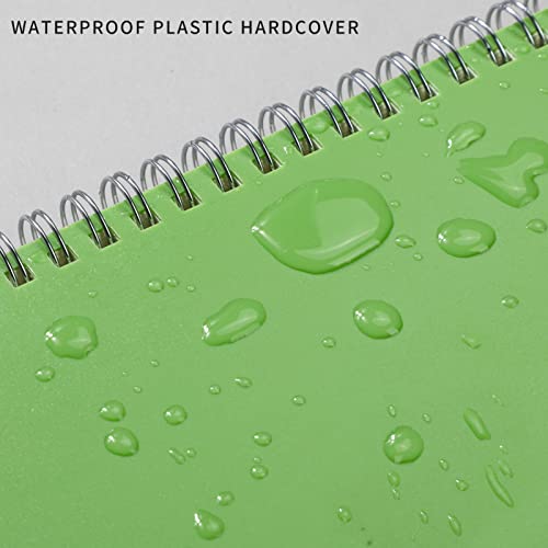 Hiukooka College Ruled Spiral Notebook 7.48"X 10.15"(B5),4 Pack Hardcover Journal Notebook With Sticky Notes,160 Pages ,100Gsm Thick Paper,Cute Notebook For Works,Study,Meeting,Writing(Lakeblue, Purple, Green,Orange) #TOP2