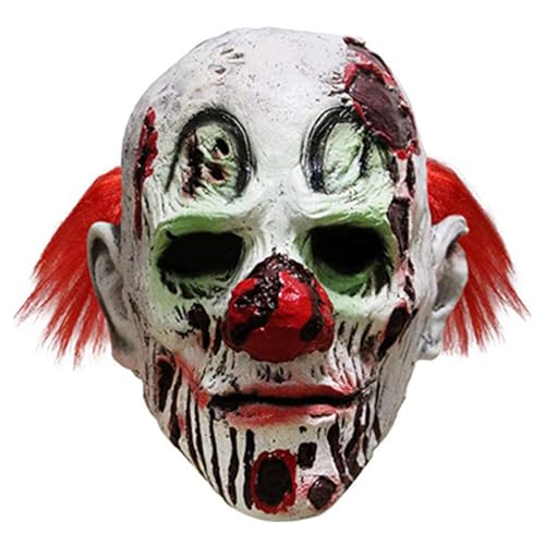 Masque d'Halloween de clown terrifiant en taille adulte pour costume party