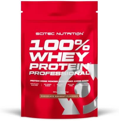 Scitec Nutrition 100% Whey Protein Professional, Zawiera dodatkowe aminokwasy i enzymy trawienneó, bez glutenu, 2.35 kg, Słony Karmel