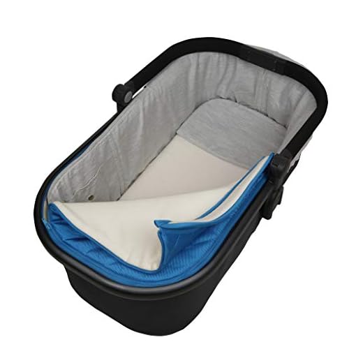 Tititnins® - Funda Capazo Velcro para Uppababy Vista y Cruz V2 Gris Melange (Algodón 100%)| Te Permite Llevar el Cubre Pies Original | Paredes Acolchadas