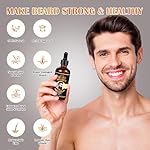 Beard Growth Oil for Men, 100% Natural Beard Oil with Argan Oil, Jojoba Oil, Castor Oil - 3.38 FL/100ML Fresh Fragrance Beard Conditioner Softens, Nourishes,Strengthens, Promotes Beard Growth - Image 5