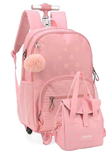 Kit Mochila Rodinha de Bolinhas com Pompom Up4You Ref.51607