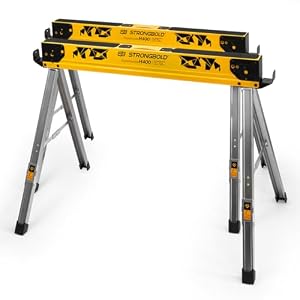 STRONGBOLD – STRONGBOLD Klappbock H400 2er-Set, höhenverstellbar mit 1.00